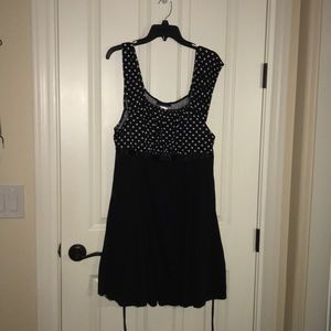 Black pika dot dress
